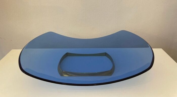 blue fruit bowl model 1419 attributed to max ingrand for fontana arte 1960s 10