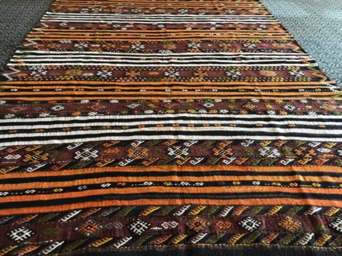 bohemian anatolian kilim rug 1980s 6