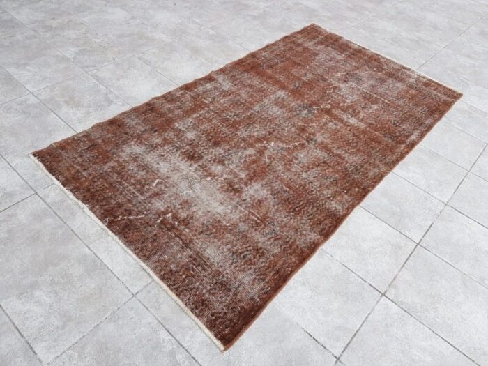 brown oushak rug 1960s 1