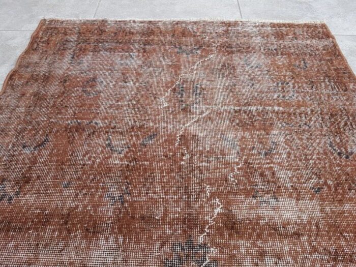 brown oushak rug 1960s 3