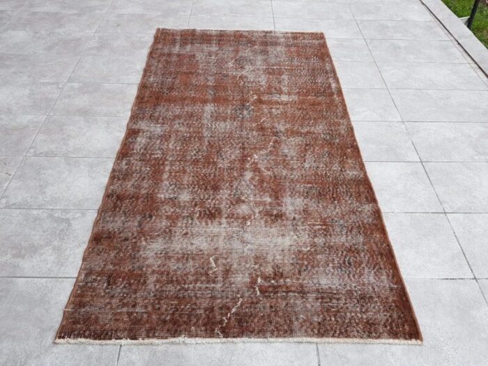 brown oushak rug 1960s 8