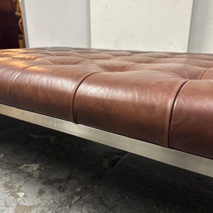 cb2 mermelada estudio atrium tufted dark brown leather daybed 8290