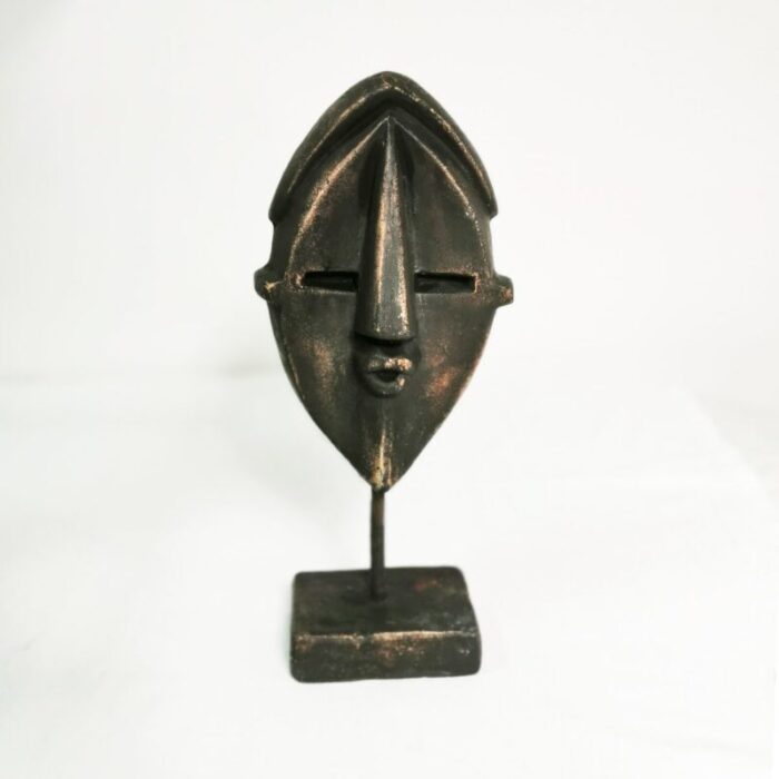 ceramic sculpture mask belgium 1970s 1