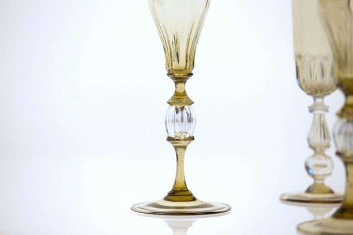 champagne flutes by cenedese set of 6 6