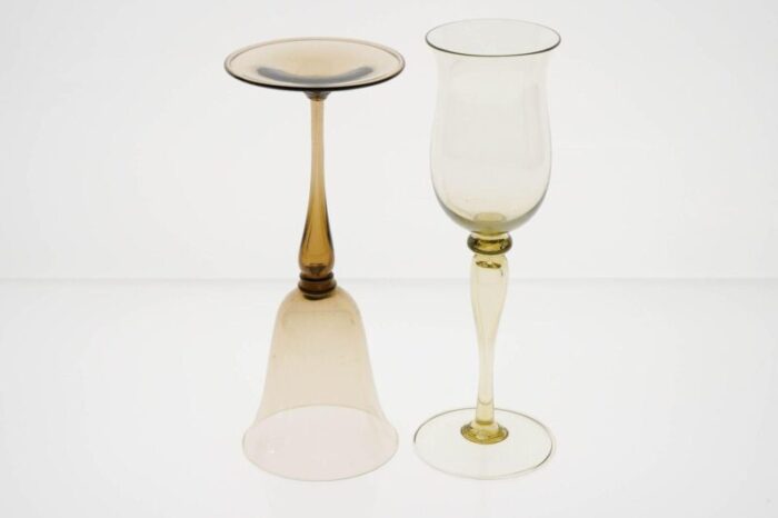 champagne flutes by cenedese set of 8 14