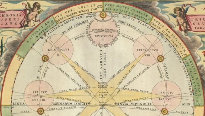 chart of the apparent motions of mars jupiter saturn 5