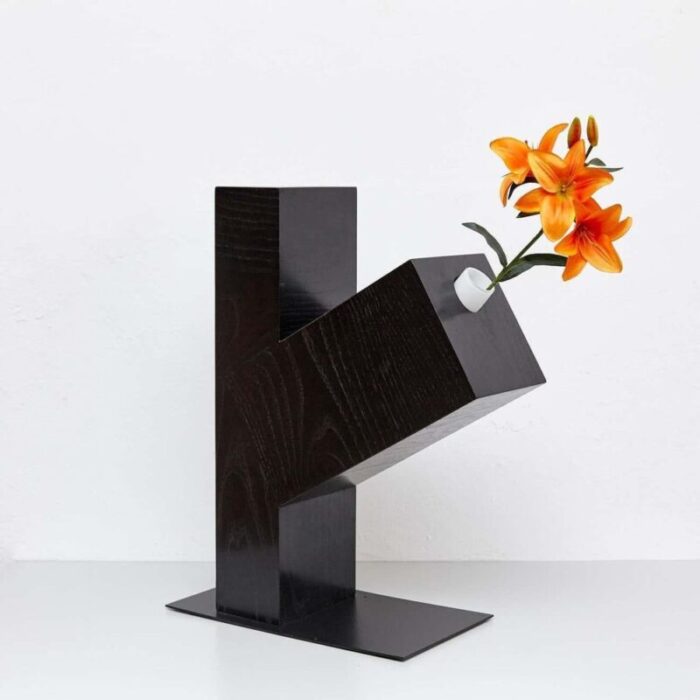 chinese twenty seven woods artificial flower vase omega attributed to ettore sottsass 1995 2