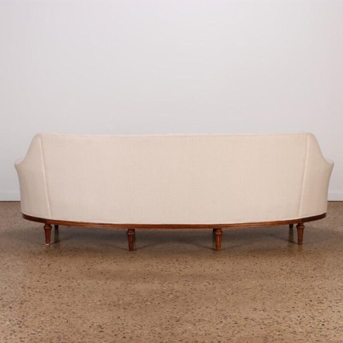 classic luxurious tufted curved back sofa c 1940 5545