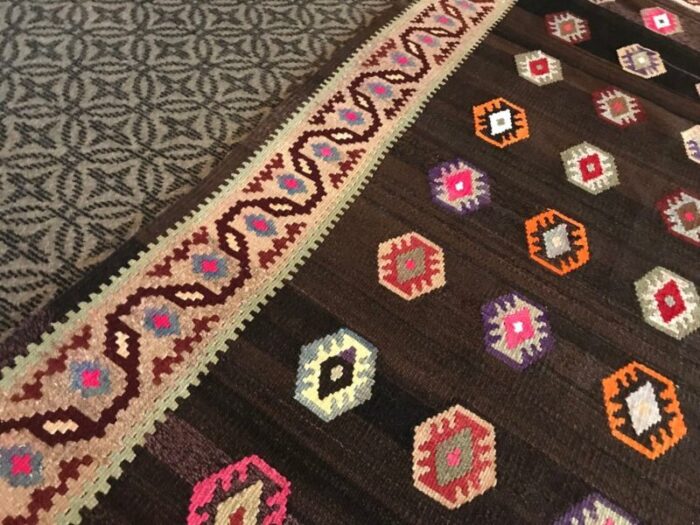 colorful anatolian kilim rug 1980s 5