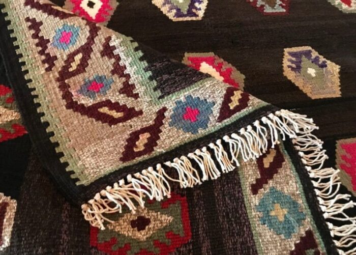 colorful anatolian kilim rug 1980s 8