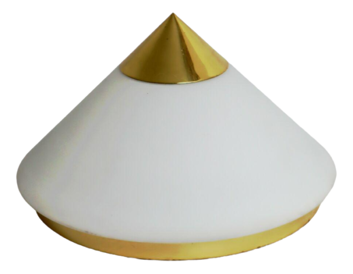 cone ceiling lamp in gold and white from limburg 2925