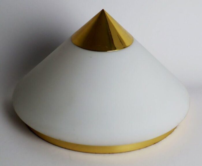 cone ceiling lamp in gold and white from limburg 4983