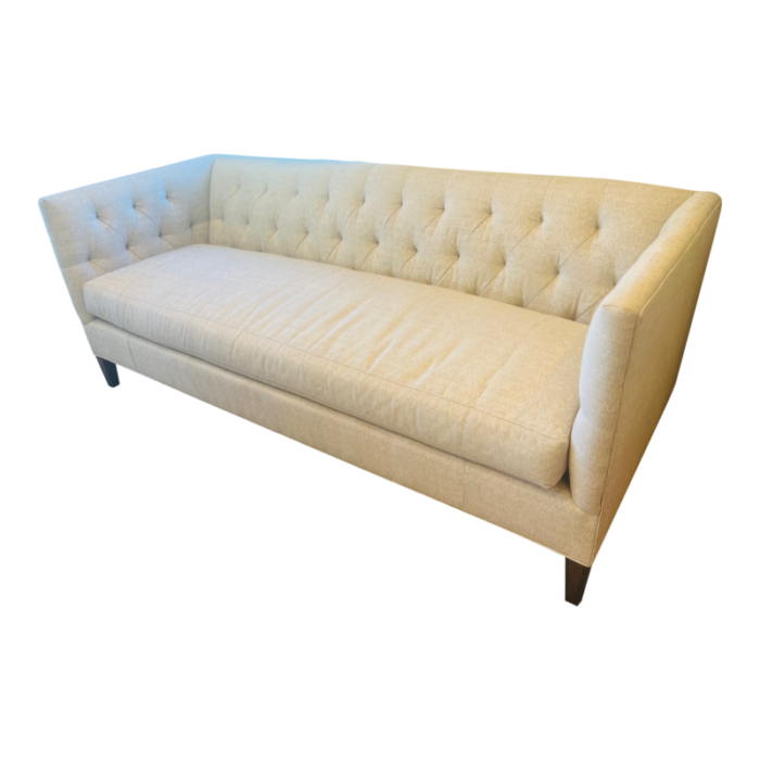 custom wesley hall furniture tufted back sofa 5648