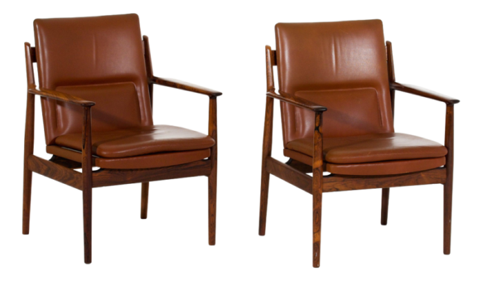 danish armchairs 1960s set of 2 1448