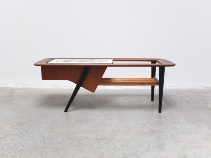 decorative coffee table with bar by alfred hendrickx for belform 1950s 2633