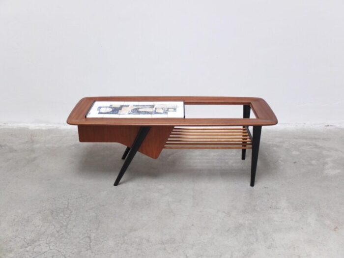 decorative coffee table with bar by alfred hendrickx for belform 1950s 9332