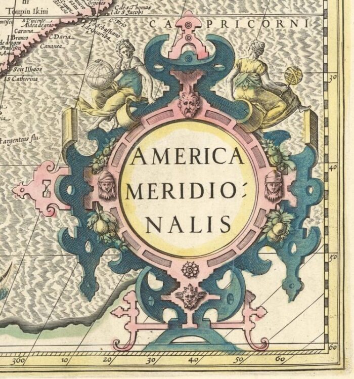 early 17th century dutch map of south america 1633 2