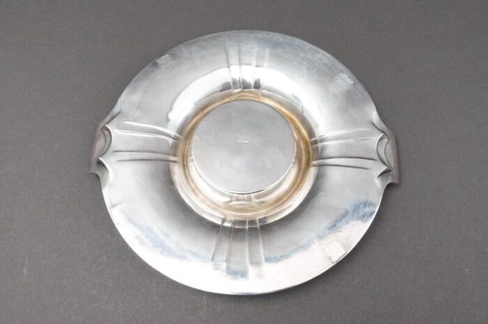 early 19th century christofle france art nouveau gallia silver plate flower frog dish tray 6789