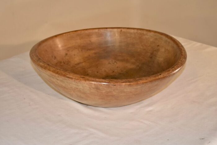 early 19th century turned sycamore bowl 2065