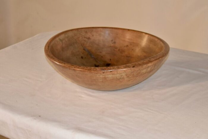 early 19th century turned sycamore bowl 4333