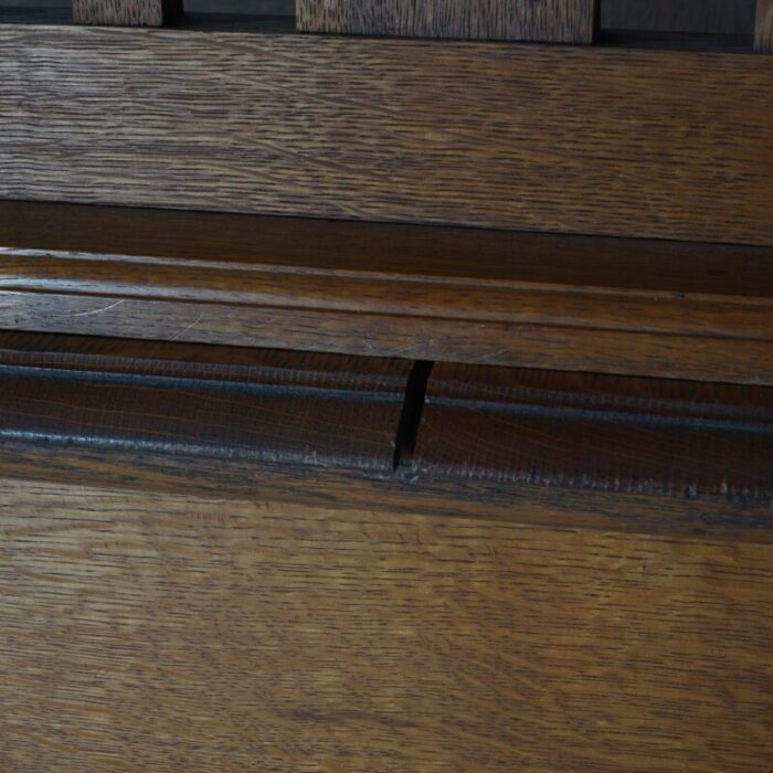 early 20th century antique english arts and crafts liberty and co oak sideboard with mirror c1910 6166