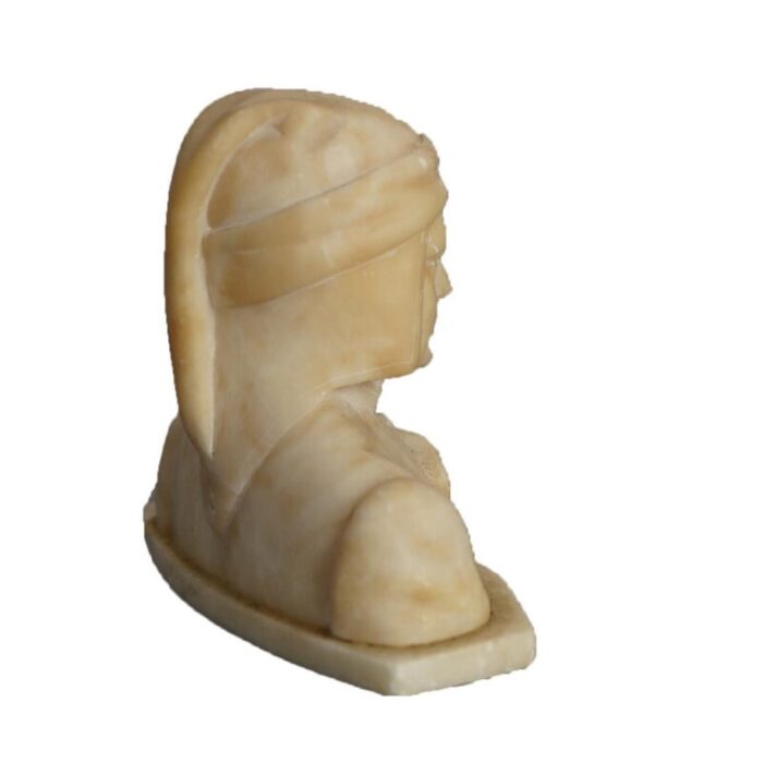 early 20th century antique italian neoclassical carved alabaster bust circa 1900 3846