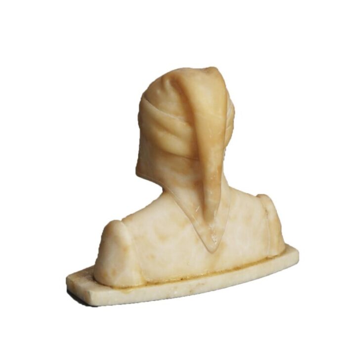 early 20th century antique italian neoclassical carved alabaster bust circa 1900 5374