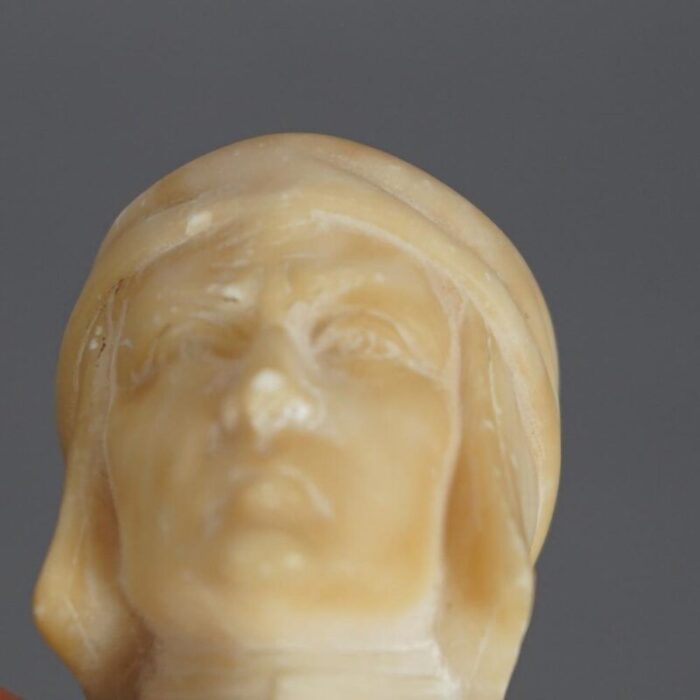 early 20th century antique italian neoclassical carved alabaster bust circa 1900 7035