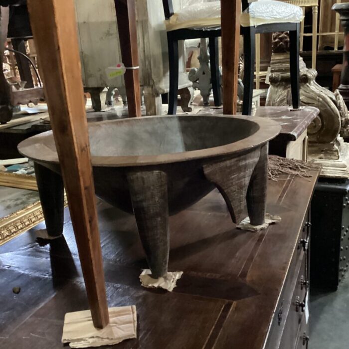 early 20th century hand carved wood kava bowl from fiji 0286