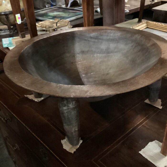 early 20th century hand carved wood kava bowl from fiji 3768