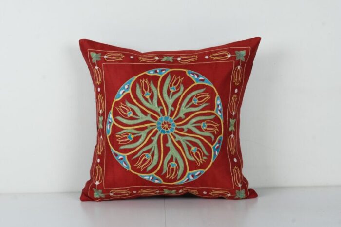 embroidered suzani pillow cover 2010s 1