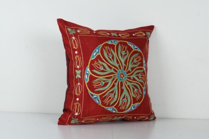 embroidered suzani pillow cover 2010s 3