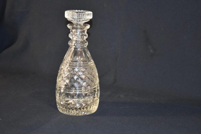 english cut glass decanter circa 1930s 1010