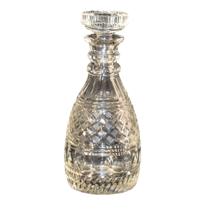 english cut glass decanter circa 1930s 5447