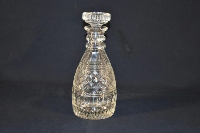 english cut glass decanter circa 1930s 7899