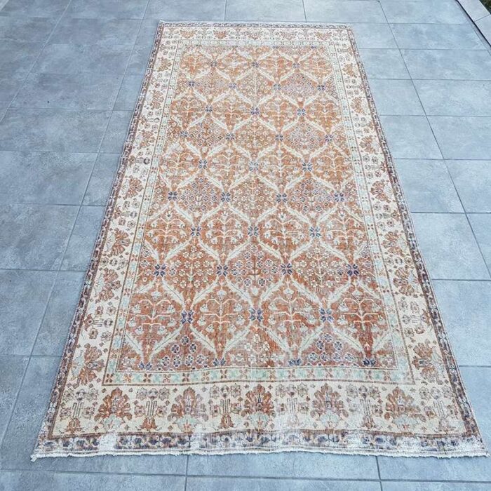 faded oushak rug 1960 1