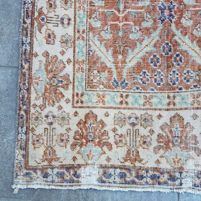 faded oushak rug 1960 10