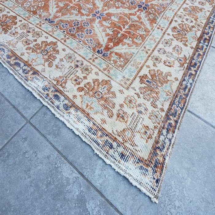 faded oushak rug 1960 2