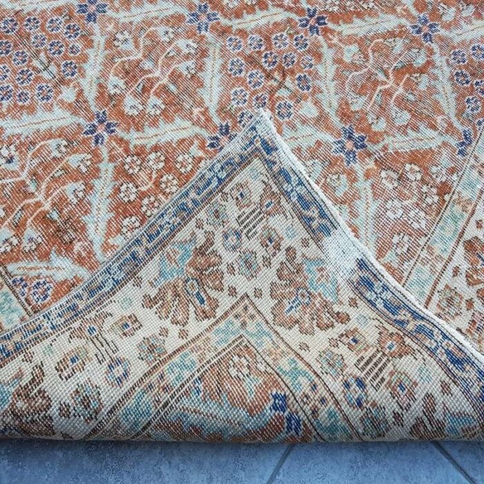 faded oushak rug 1960 5