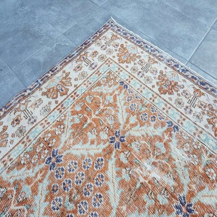 faded oushak rug 1960 9