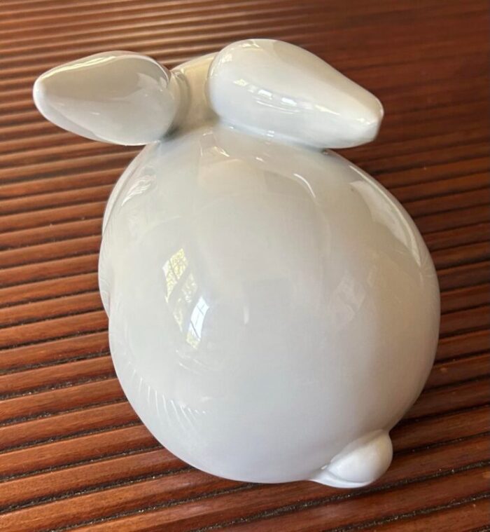 fitz and floyd vintage white porcelain bunny 6405