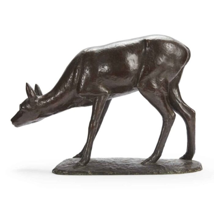 francesco buonapace bronze fawn 1930s 2