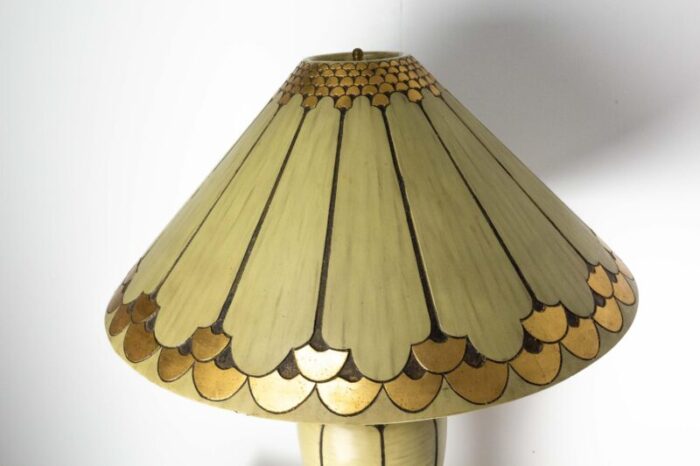 french art deco resin table lamp 1980s 6868