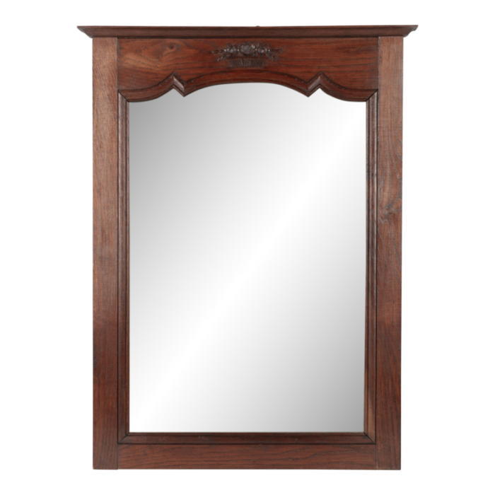 french country oak trumeau mirror 7530