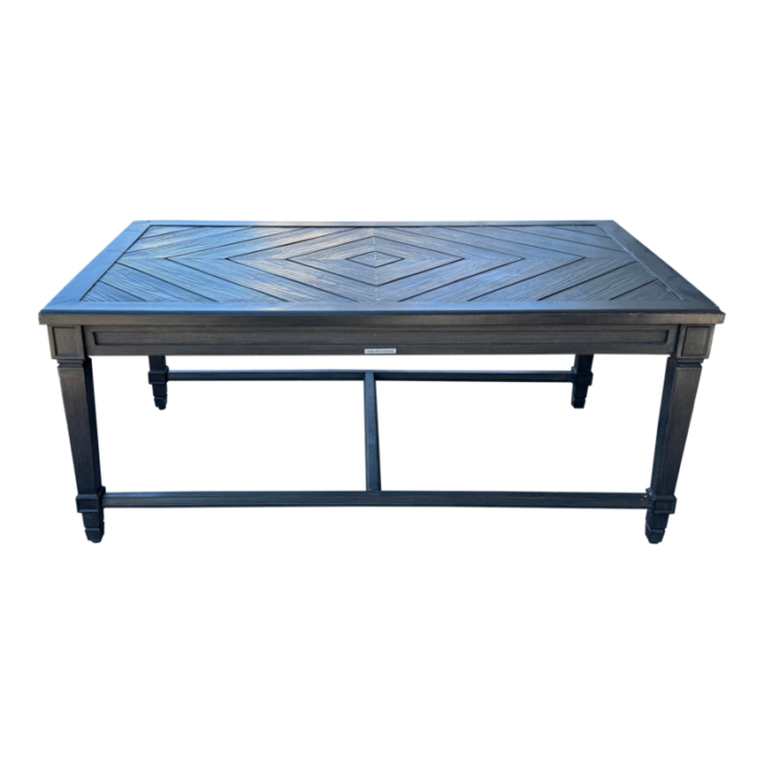 frontgate all weather metal coffee table 1352