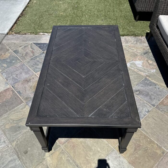 frontgate all weather metal coffee table 9848