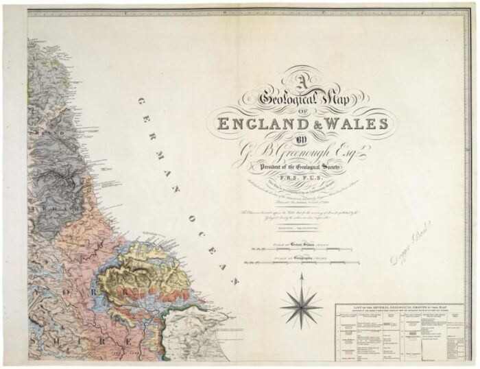 geological map of england and wales on six sheets set of 6 2