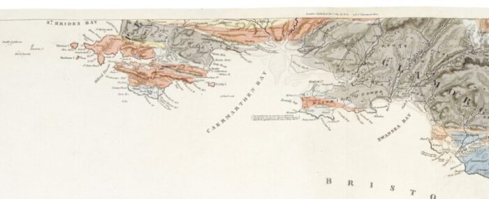 geological map of england and wales on six sheets set of 6 25