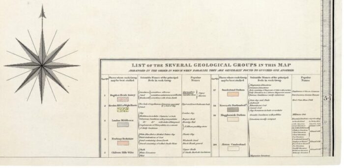 geological map of england and wales on six sheets set of 6 4