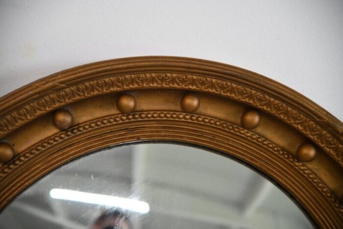 gilt convex wall mirror 8